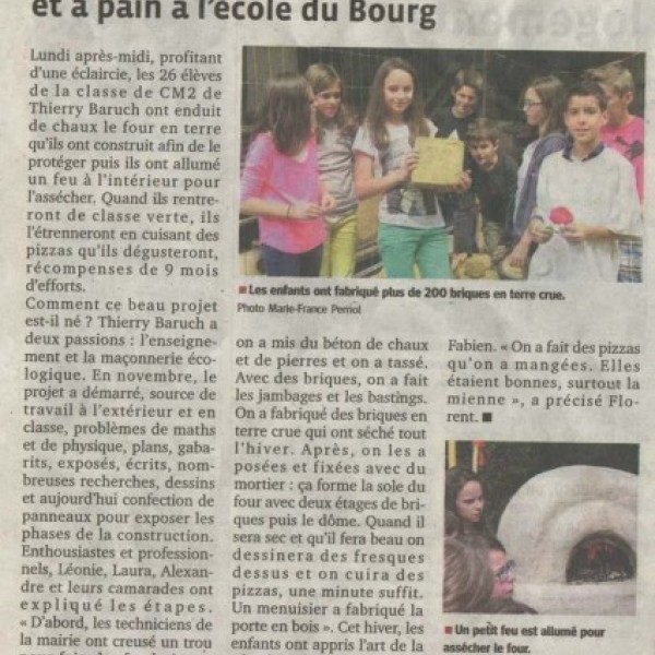A 11 ans, ils ont construit un four en terre crue