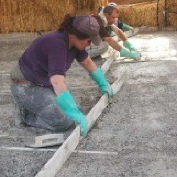 Chantier : "chape" chaux liège de 20 cm à Grézieu la Varenne