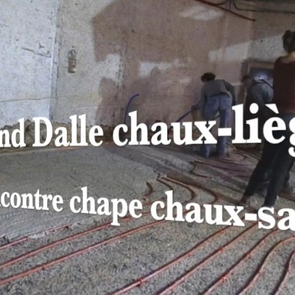 Quand dalle chaux-liège rencontre chape chaux-sable dans une bâtisse en pisé à Rilleux la Pape