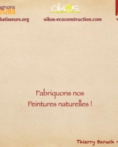 Formation aux peintures naturelles chez les Compagnons bâtisseurs